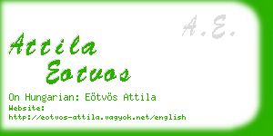 attila eotvos business card